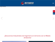 Tablet Screenshot of desmex.com